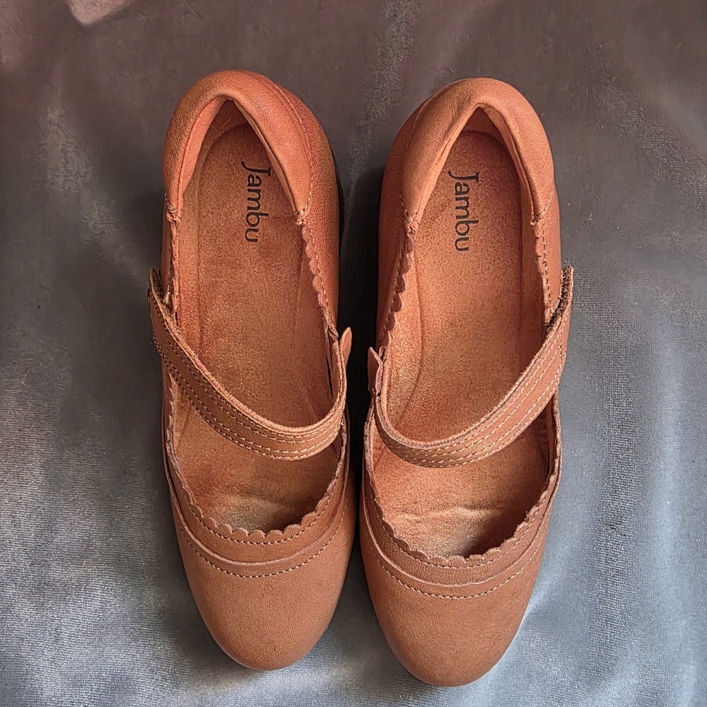 Jambu-The Vanessa Mary Jane in Light Brown - Picture 8 of 10
